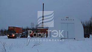 Hangar 16x10x7 m., For storage and repair of vehicles, Republic of Sakha-Yakutia.